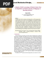 A Study of Self-Loosening of Bolted Joints Due To Repetition of Small Amount of Slippage at Bearing Surface PDF