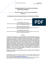 Intervención Neuropsicológica en Un Caso de Una Niña Con Síndrome de Williams