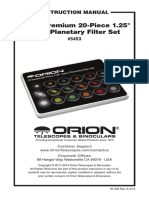 Orion Premium 20-Piece 1.25" Color Planetary Filter Set: Instruction Manual