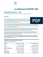 WHO COVID-19 Situation Report For May 18, 2020