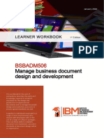 BSBADM506 Manage Business Document Workbook IBM PDF
