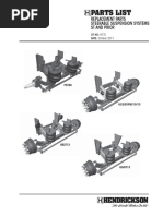 Parts List: Replacement Parts Steerable Suspension Systems ST and Prior