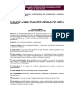 Ley de Cuotas y Tarifas para Los Servicios Publicos de Agua Potable y Alcantarillado Tratamiento y Disposicion de Aguas Residuales Del Estado de Quintana Roo PDF