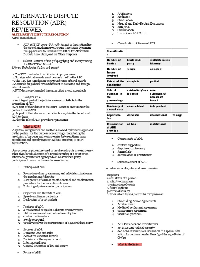 Early Neutral Evaluation in ADR | PDF | Alternative Dispute Resolution ...