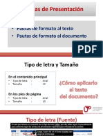 Pautas de Formato