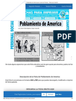 Poblamiento de America para Cuarto de Primaria - Fichas para Imprimir PDF
