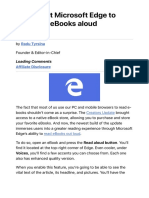 How To Set Microsoft Edge To Read Your Ebooks Aloud PDF