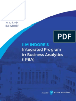 Iim Indore'S: Integrated Program in Business Analytics (IPBA)