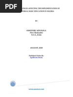 Download The Challenges Affecting the Implementation of Universal Basic Education in Nigeria by Omotere Tope SN46202301 doc pdf