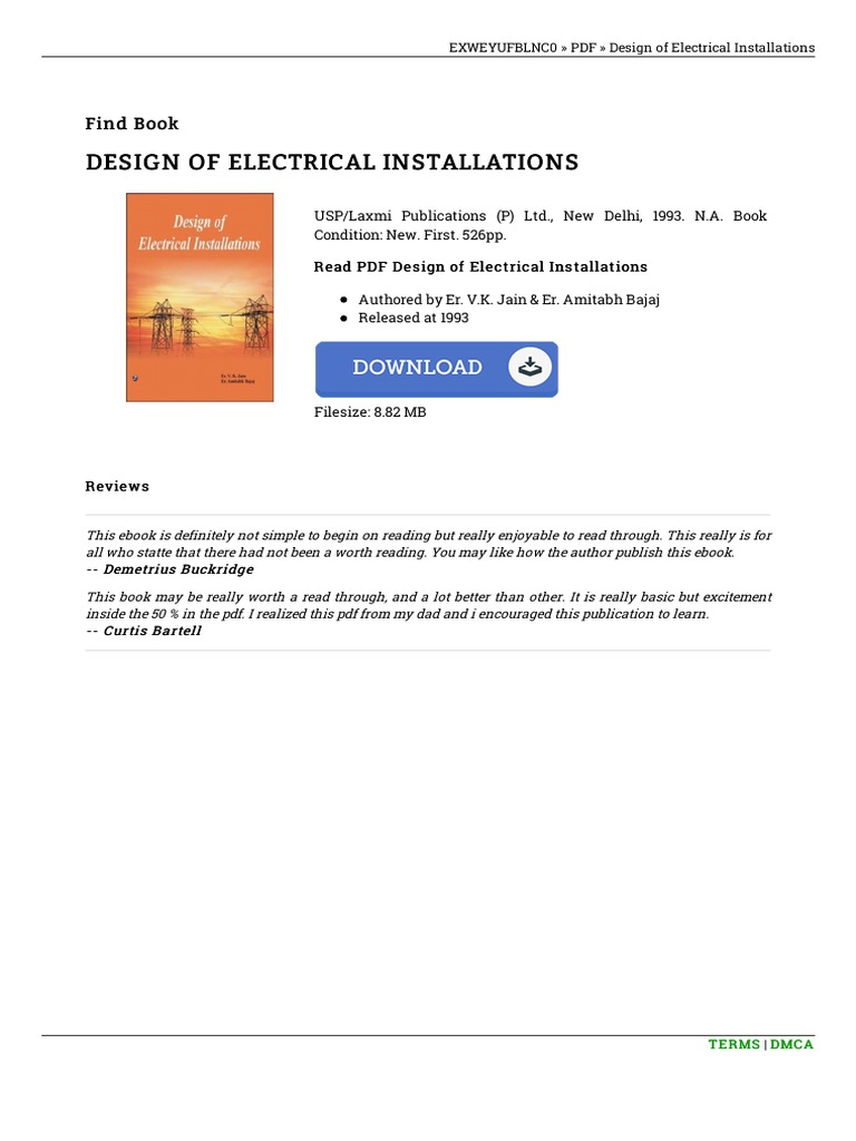 Design of Electrical Installations Guide | PDF