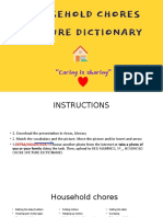 Material 1 HOUSEHOLD CHORES PICTURE DICTIONARY