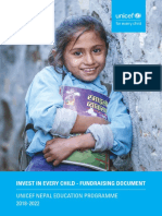 Invest in Every Child - Fundraising Document: Unicef Nepal Education Programme 2018-2022