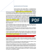 Informe Del Departamento de Finanzas