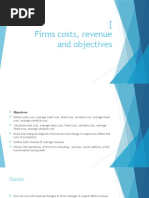 Firms, Cost Revenue and Objectives