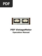 PSP VintageMeter Operation Manual