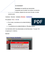 Resúmen de Fracciones y Decimales para Niños