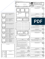 Class Character Sheet Barbarian V11 Fillable PDF