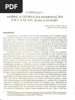 Aula 10.  Sobre a teoria da nominação em J. Lacan. Guerra, A; Andrade, H.