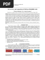 An Overview and Comparison of Software Reliability Tools: Dileep Sadhankar, Dr. Ashish Sasankar