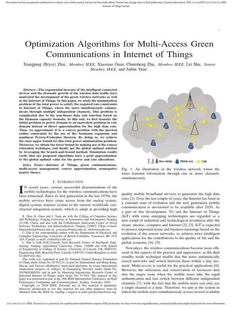 Fardapaper Optimization Algorithms For Multi Access Green ...
