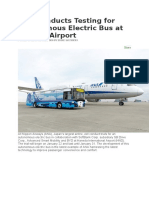 ANA Conducts Testing For Autonomous Electric Bus at Haneda Airport