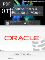 Course Intro & Relational Model: Intro To Database Systems Andy Pavlo