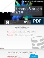 Database Storage: Intro To Database Systems Andy Pavlo