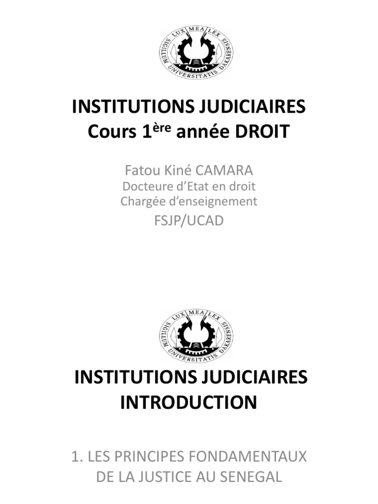 Principes de la Justice au Sénégal | PDF | Arbitrage | Médiation
