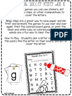 Summer Letter Dot Instructions