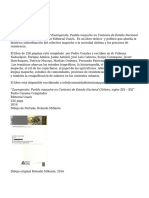 Nuevo Libro - "Zuamgenolu - Pueblo Mapuche en Contexto de Estado Nacional Chileno, Siglos XIX - XXI" Compilado Por Pedro Canales.