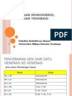 Persilangan Monohibrid, Dihibrid Dan Trihibrid: Fakultas Kedokteran Hewan Universitas Wijaya Kusuma Surabaya