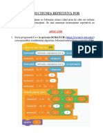 Instrucțiunea Repetitivă For