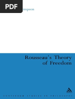 Matthew Simpson - Rousseau's Theory of Freedom-Continuum (2006)