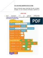 Instrucțiunea Repetitivă For