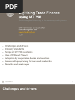 Digitising Trade Finance Using MT 798