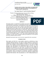 Experimental Investigation On Heat Transfer and Pressure Drop Characteristics of Air Flow Over A Staggered Flat Tube Bank in Crossflow PDF