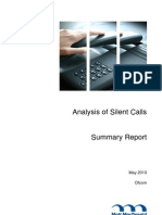 Analysis of Silent Calls: May 2010 Ofcom