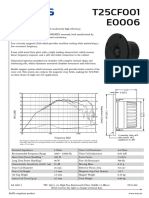 25mm fabric dome speaker with high efficiency and linear frequency response