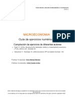 Guía de ejercicios de microeconomía para estudiantes de la Facultad de Ciencias Empresariales y Económicas
