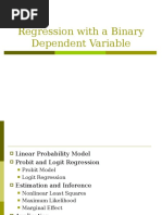 Regression With A Binary Dependent Variable