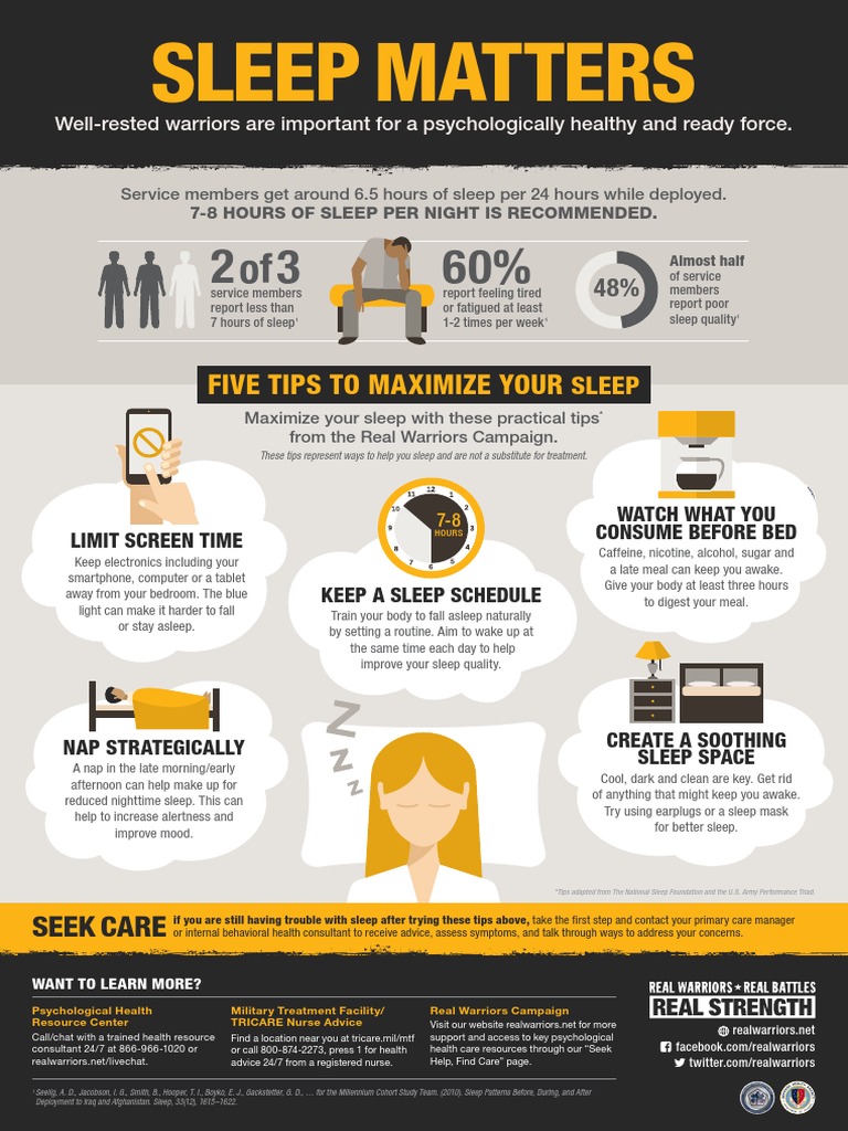 Sleep Tips for Military Personnel | PDF | Sleep | Mental Health