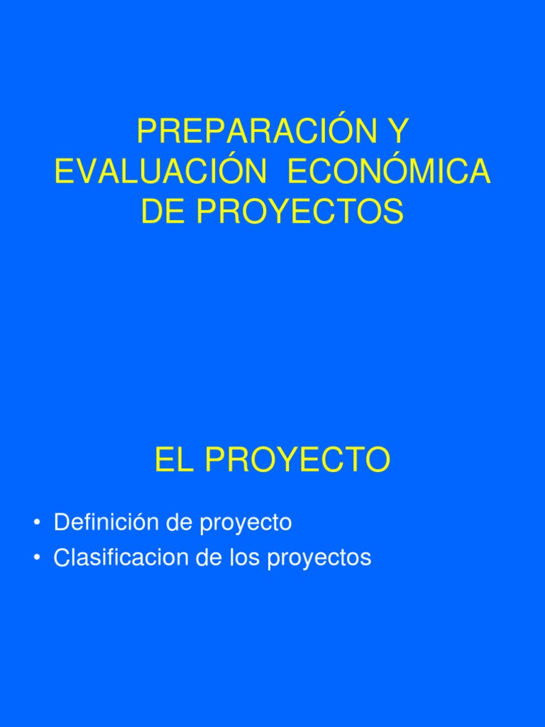 Evaluación Económica de Proyectos | PDF | Correlación y dependencia ...