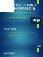 Manual de Capacitación SISTEMA DE INFORMES ECONOMICOS (SIE) PDF