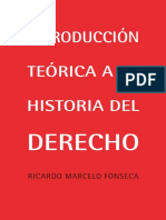 Ricardo Marcelo Fonseca - Introducción Teórica A La Historia Del Derecho-Editorial Dykinson (2012) PDF