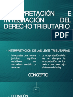 Interpretación, Integración y División Del Derecho Tributario PDF