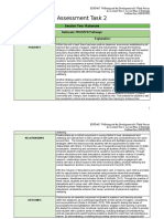 Assessment Task 2: Section Two: Rationale