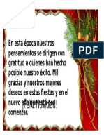 Formato Tarjeta de Navidad