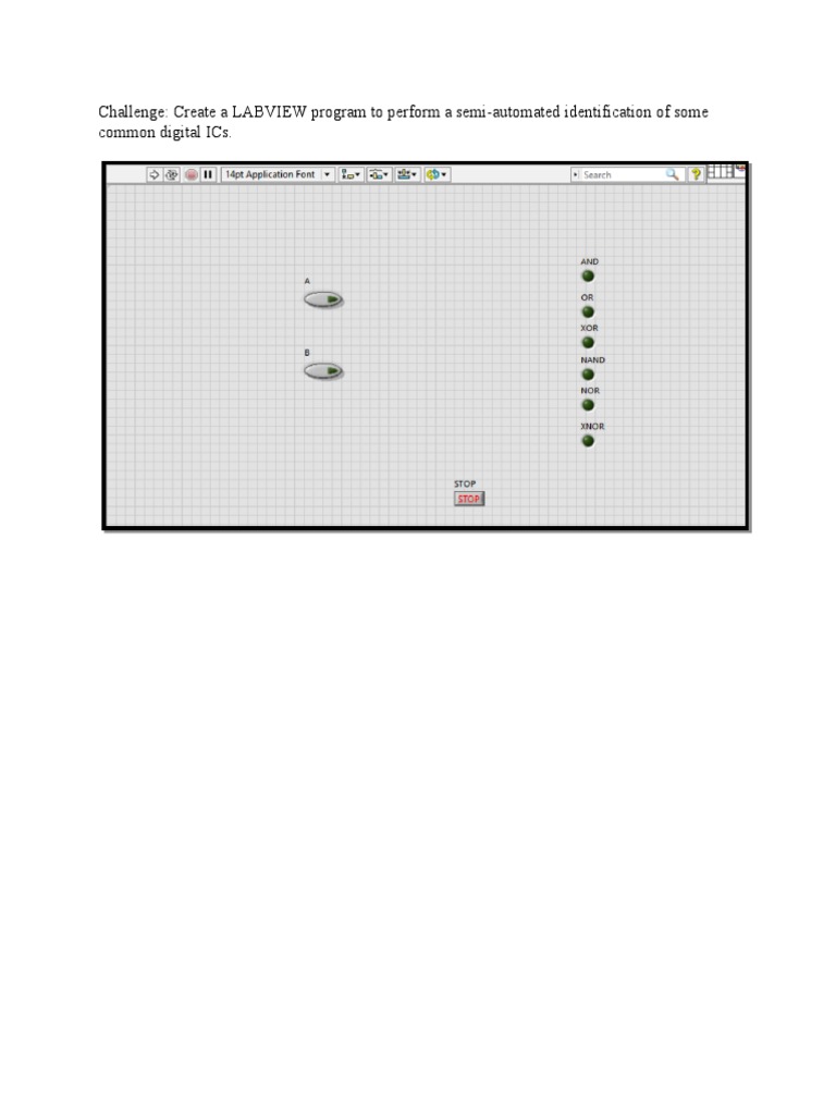 Challenge Create A Labview Program To Perform A SemiAutomated
