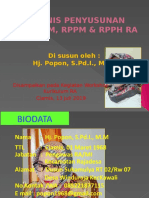 Penyusunan Prosem, RPPM, RPPH