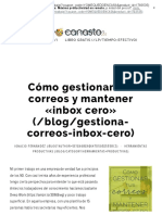 Cómo Gestionar Tus Correos y Mantener Inbox Cero El Canasto